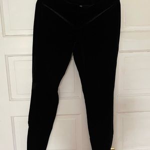 Express Black velvet leggings